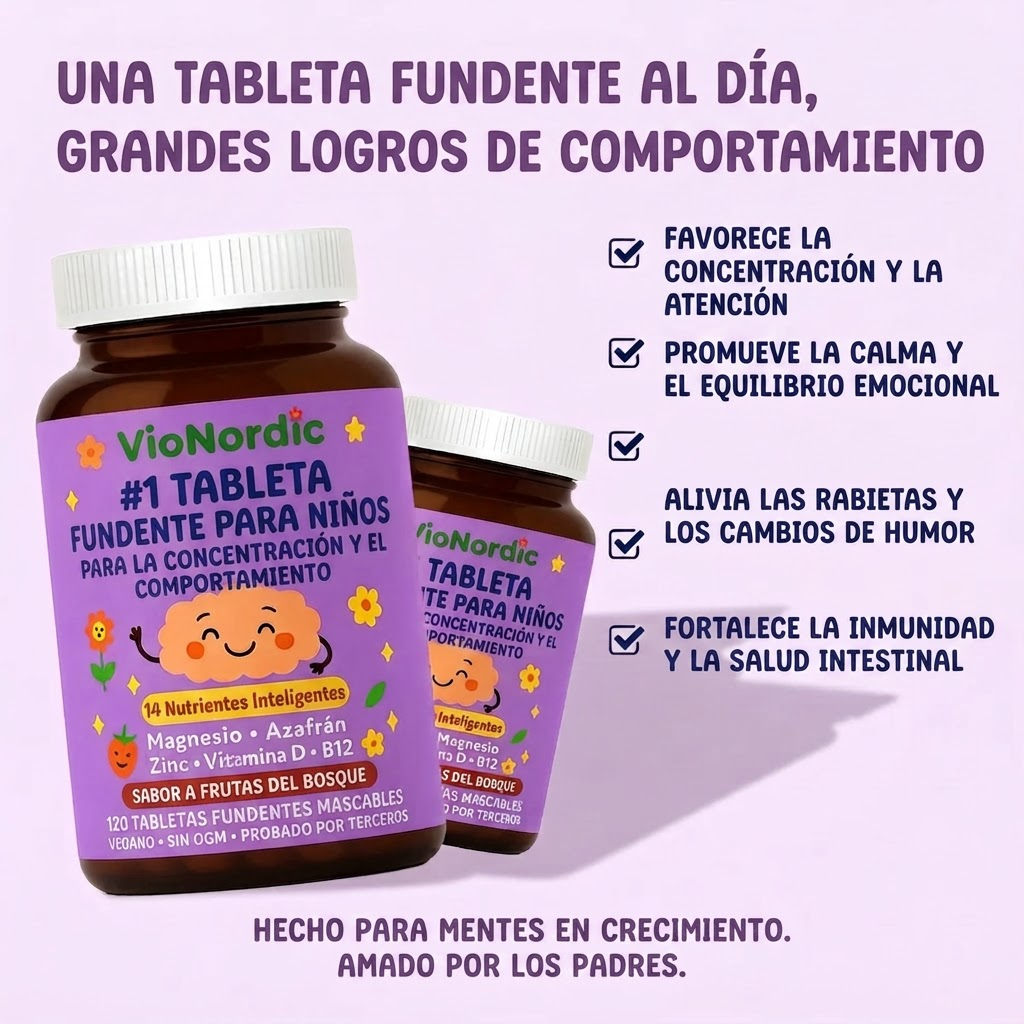 Tabletas Masticables para niños.