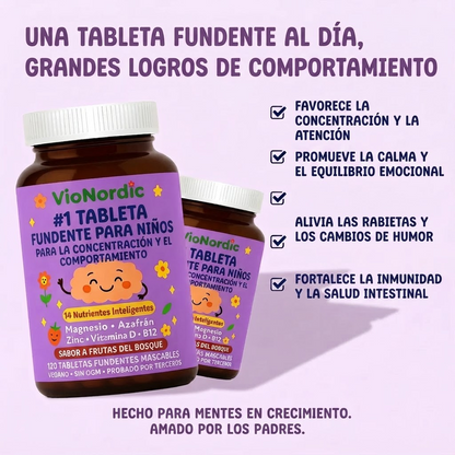 Tabletas Masticables para niños.