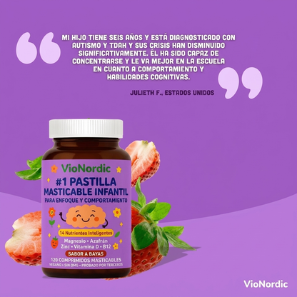 Tabletas Masticables para niños.
